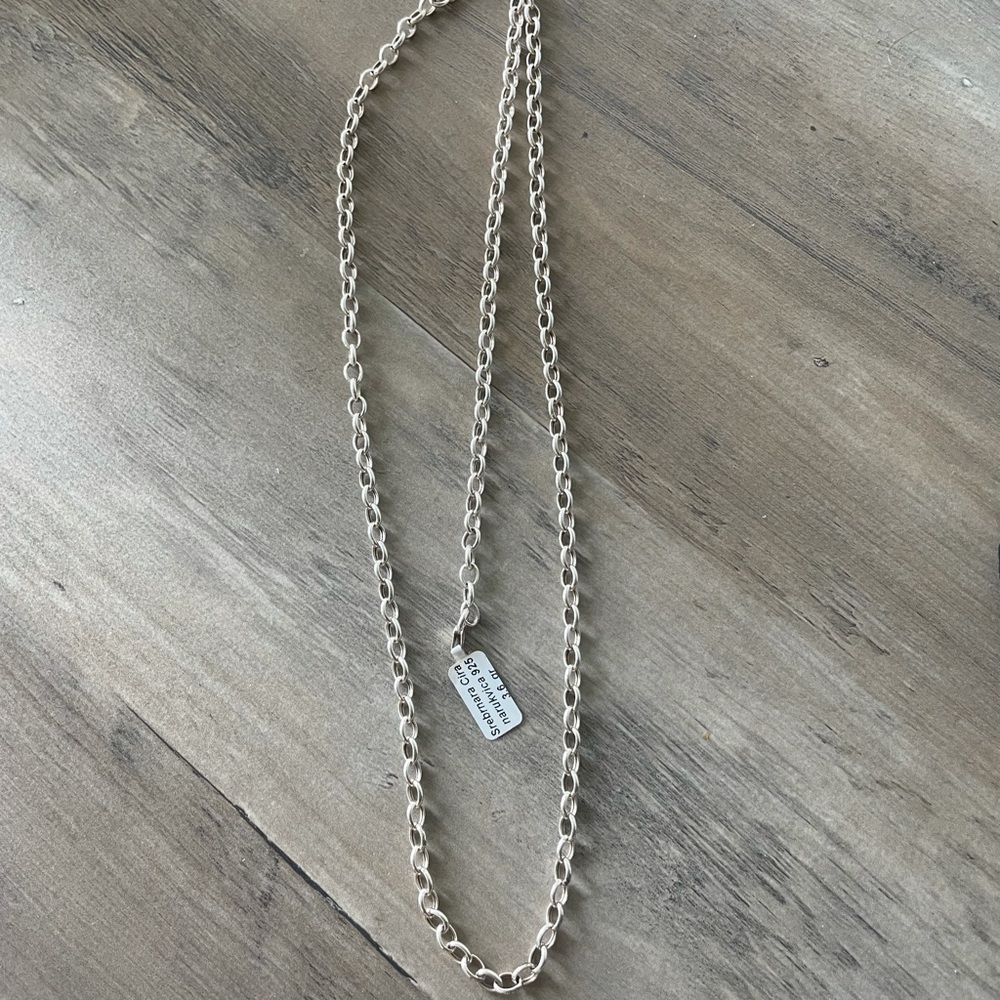 Brand new silver pair bracelet and necklace